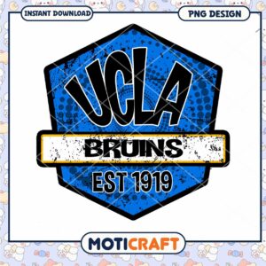 UCLA Bruins Vintage Logo PNG Instant Download Design