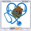 UCLA Bruins Heartbeat Stethoscope PNG Design Download