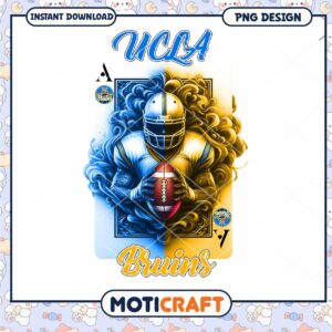 UCLA Bruins Football Art PNG Instant Download Design