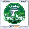 Tulane Green Wave Team Logo PNG Download Design