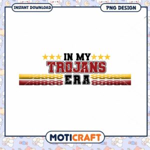 Trojans Era Retro PNG Design for Instant Download