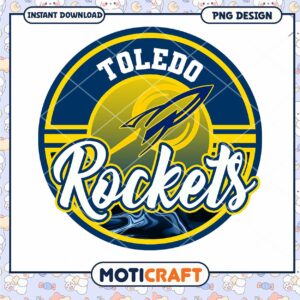 Toledo Rockets PNG Design for Instant Download Print