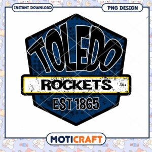 Toledo Rockets Logo Design Instant Download PNG File