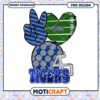 Tigers Peace Love Football PNG Instant Download Design