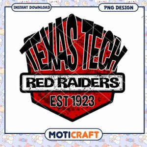Texas Tech Red Raiders Vintage Logo PNG Download Design