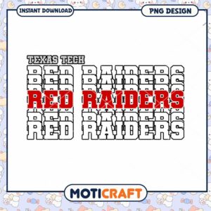 Texas Tech Red Raiders PNG Design Instant Download