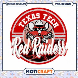 Texas Tech Red Raiders Logo PNG Instant Download Design