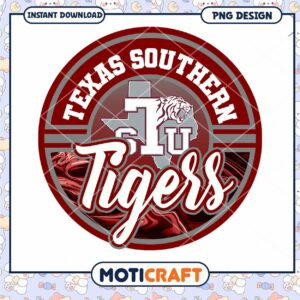 Texas Southern Tigers Logo Instant Download PNG Design