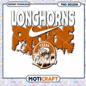 Texas Longhorns Pride PNG Graphic Instant Download