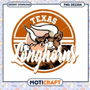Texas Longhorns Logo PNG Instant Download Design Art