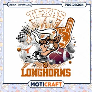 Texas Longhorns Fan PNG Art Instant Download Design