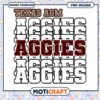 Texas A&M Aggies PNG Design Instant Download Graphic