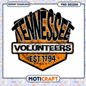 Tennessee Volunteers Vintage Logo PNG Instant Download