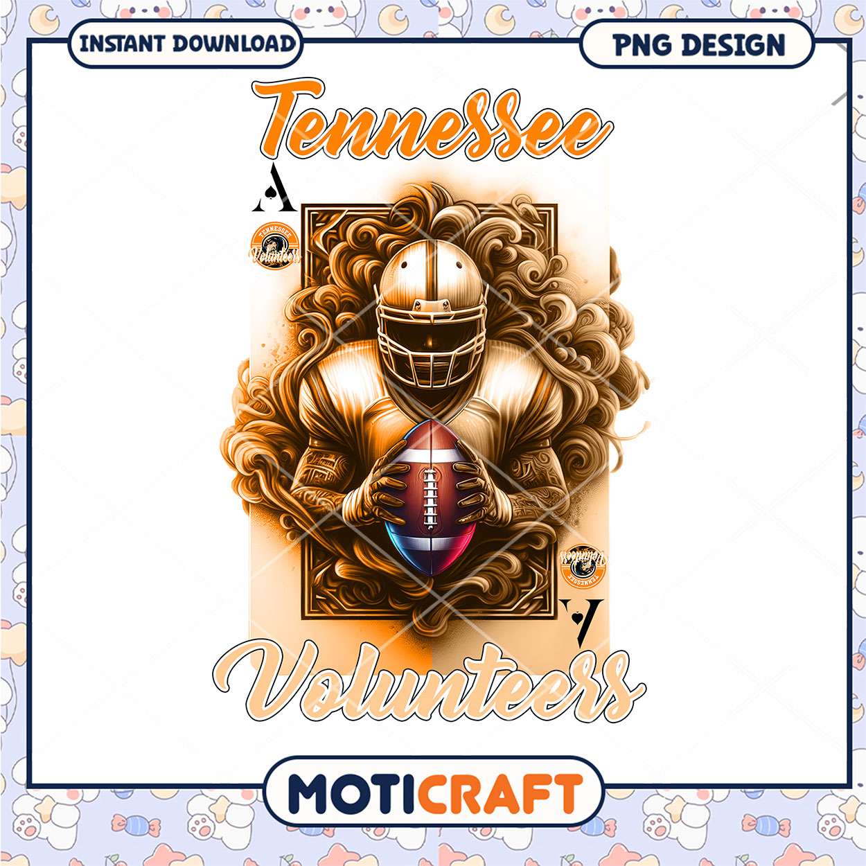 Tennessee Volunteers Football PNG Instant Download Art Tennessee Volunteers Football PNG Instant Download Art