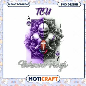 TCU Horned Frogs Football PNG Design Instant Download