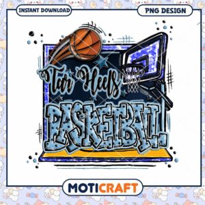 Tar Heels Basketball PNG Instant Download Design Art