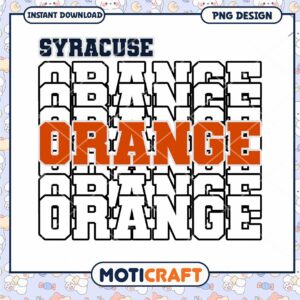 Syracuse Orange PNG Design Instant Download for Fans