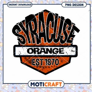 Syracuse Orange Established 1870 PNG Download Design