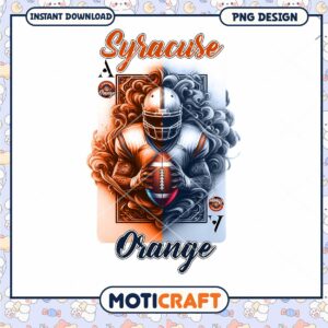 Syracuse Orange Football Art PNG Instant Download Design