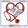 STU Heartbeat Stethoscope PNG Design Downloadable Art