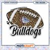 Stylish Bulldogs Football PNG Design for Instant Download
