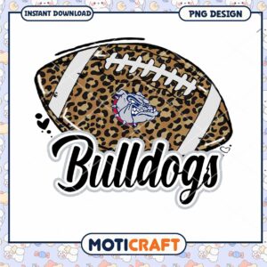 Stylish Bulldogs Football PNG Design for Instant Download