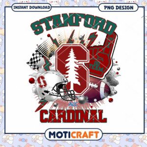 Stanford Cardinal Football PNG Design Instant Download
