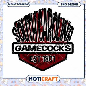 South Carolina Gamecocks Vintage Logo PNG Design Download