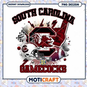 South Carolina Gamecocks PNG Design for Instant Download