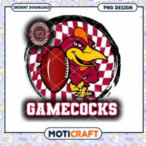 South Carolina Gamecocks Football PNG Design Download