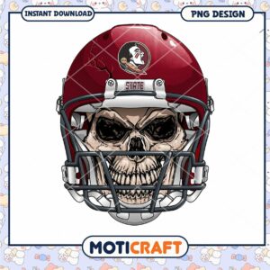 Skull Helmet Design for Sports Fans PNG Download
