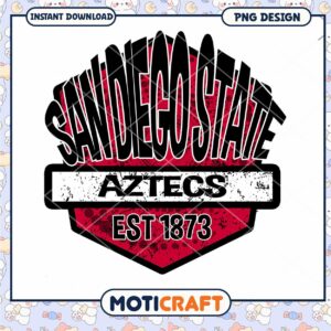 San Diego State Aztecs Vintage Design PNG Download