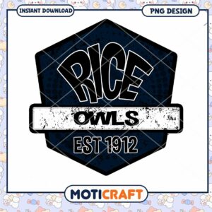 Rice Owls Established 1912 Vintage PNG Design Download