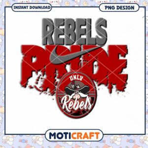 Rebels Pride UNLV Basketball Team PNG Design Download