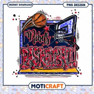 Rebels Basketball PNG Design Instant Download Art