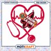 Ragin Cajuns Heartbeat Stethoscope PNG Design Download