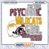 Psychotic Wildcats Girl PNG Football Design Download
