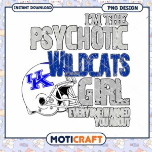 Psychotic Wildcats Girl Instant Download PNG Design