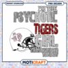 Psychotic Tigers Girl Instant Download PNG Design