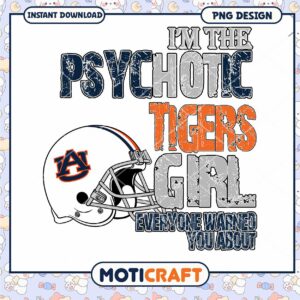Psychotic Tigers Girl Football PNG Design for Download