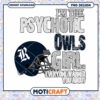Psychotic Owls Girl Football PNG Design Instant Download 1 Psychotic Owls Girl Football PNG Design Instant Download