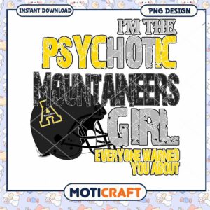 Psychotic Mountaineers Girl PNG Design for Download