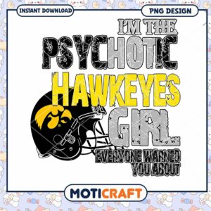 Psychotic Hawkeyes Girl PNG Design for Fans