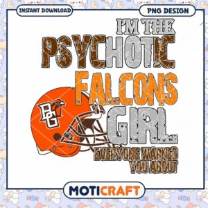 Psychotic Falcons Girl PNG Design for Fans and Gamers