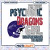 Psychotic Dragons Girl Football PNG Design Download