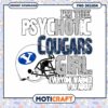 Psychotic Cougars Girl Football PNG Design for Fans 2 Psychotic Cougars Girl Football PNG Design for Fans
