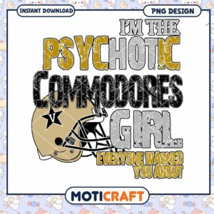 Psychotic Commodores Girl PNG Instant Download Design