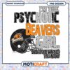 Psychotic Beavers Girl PNG Design Instant Download Art