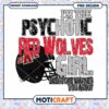 Psycho Red Wolves Girl Instant Download PNG Design 1 Psycho Red Wolves Girl Instant Download PNG Design