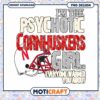 Psycho Cornhuskers Girl Funny PNG Design Download 1 Psycho Cornhuskers Girl Funny PNG Design Download